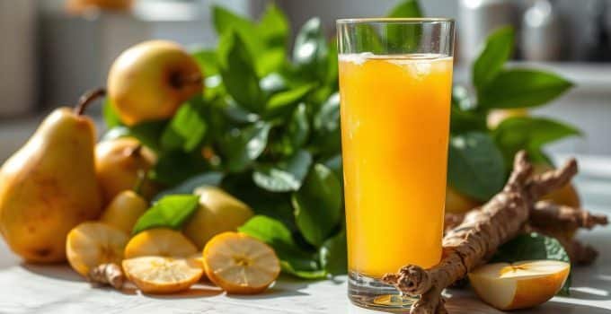 Pear-Apple Turmeric Glow Juice