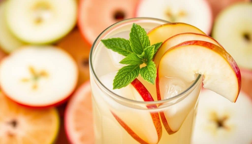 apple pear limeade garnish