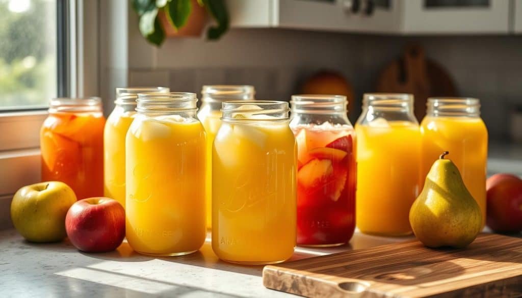 refreshing fruit juice storage