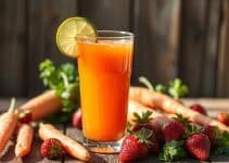 Carrot-Strawberry Lime Juice