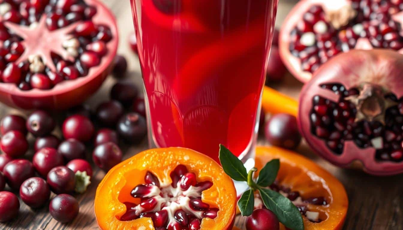 Cranberry-Bell Pepper Pomegranate Juice
