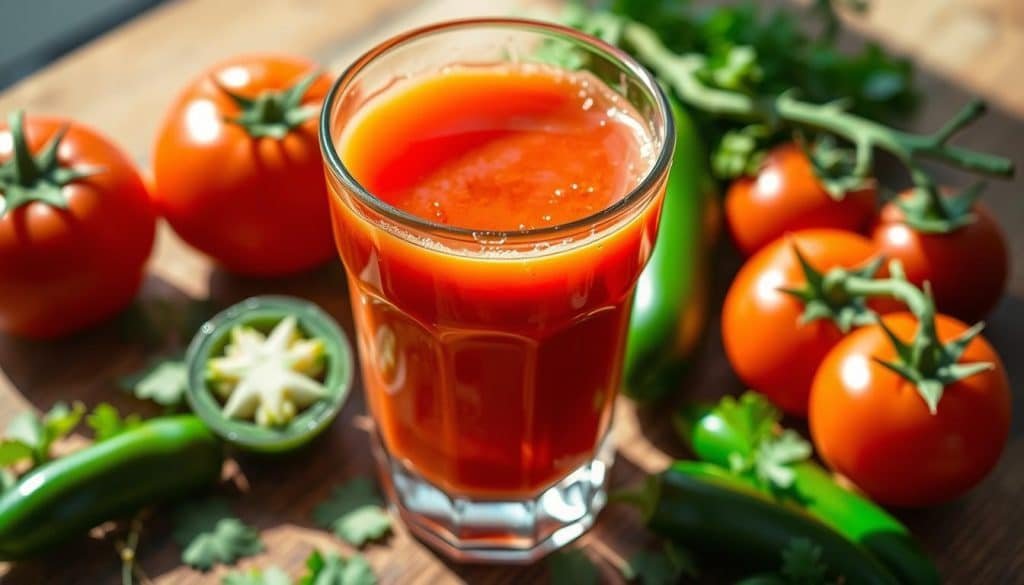 Homemade Jalapeño Tomato Juice