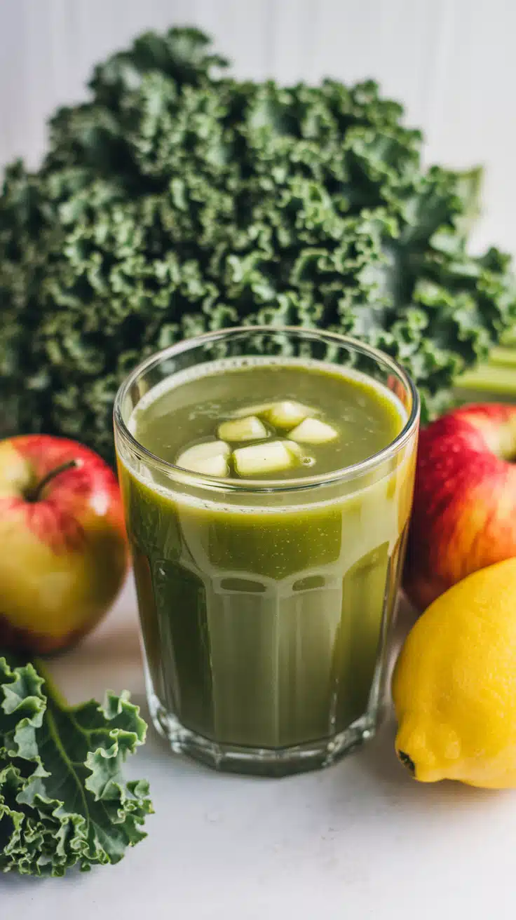 Kale-Apple Lemon Glow Juice