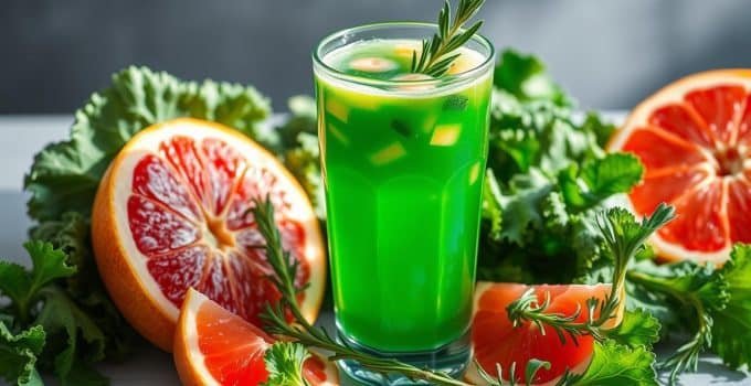 Kale-Grapefruit Rosemary Juice