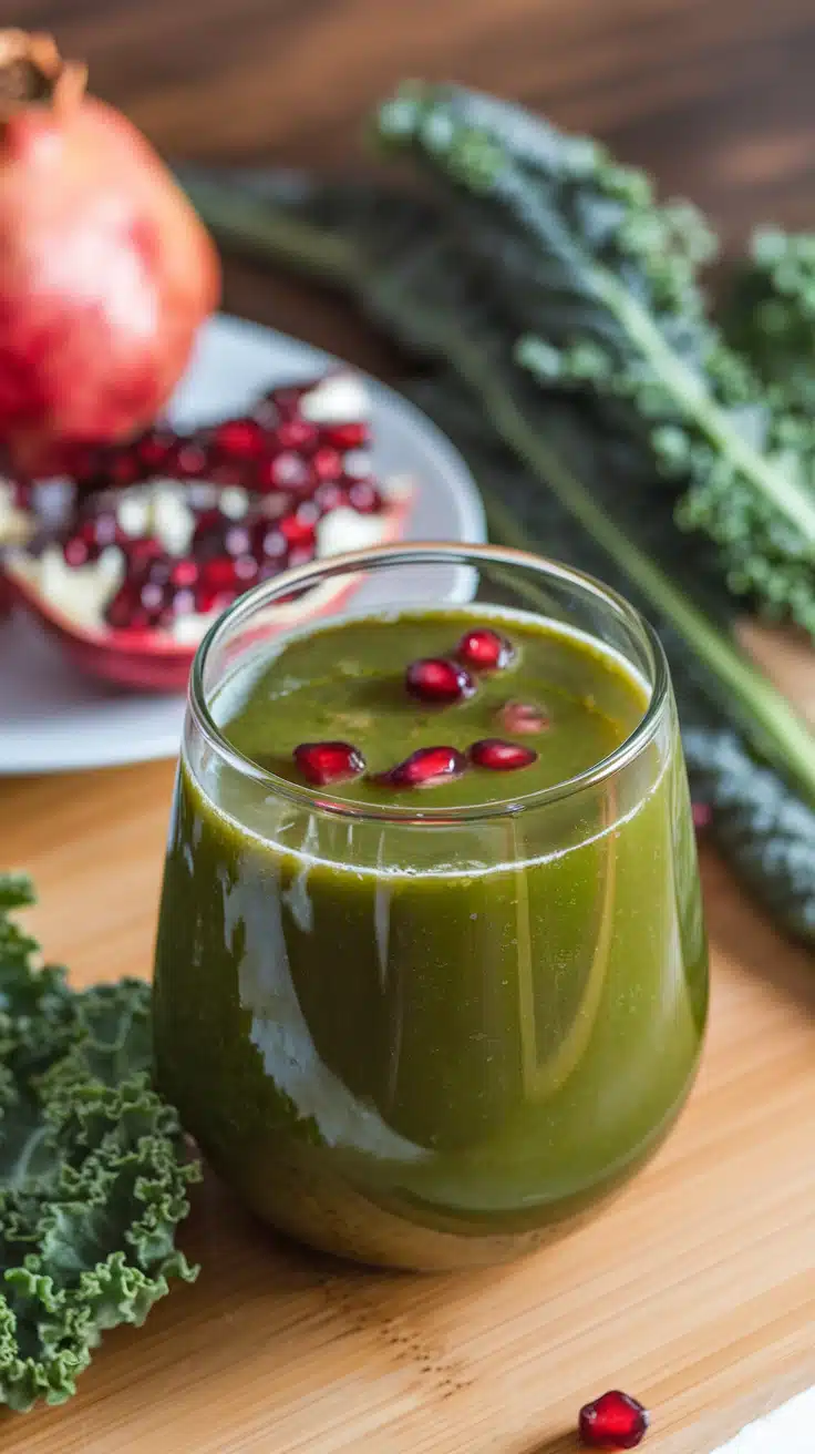 Kale-Pomegranate Glow Juice