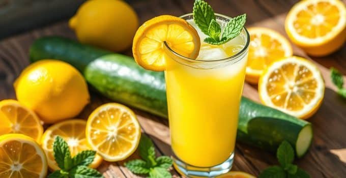 Lemon-Cucumber Zest Juice