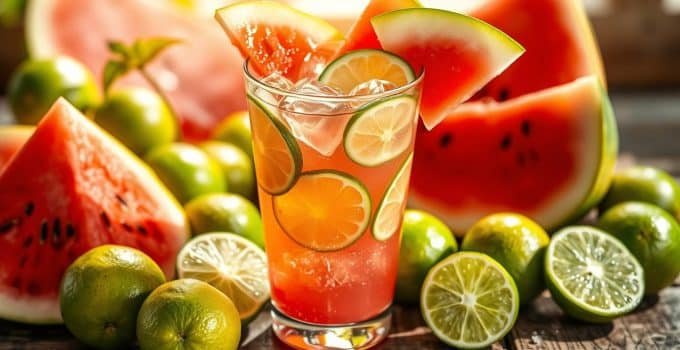 Lime-Watermelon Splash Juice