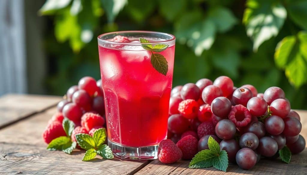 Raspberry-Grape Infusion Juice