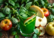 Spinach-Apple Basil Infusion Juice