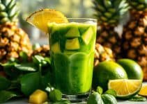 Spinach-Pineapple Lime Cooler Juice