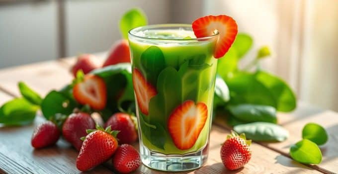 Spinach-Strawberry Bliss Juice