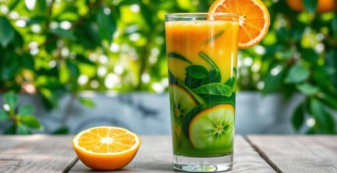 Spinach-Tangerine Delight Juice