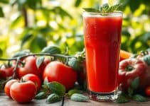 Tomato-Apple Basil Cooler Juice