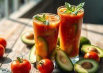 Tomato-Avocado Refresh Juice