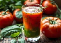 Tomato-Spinach Herb Infusion Juice