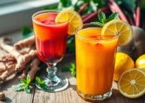 Turmeric-Beet Lemon Glow Juice