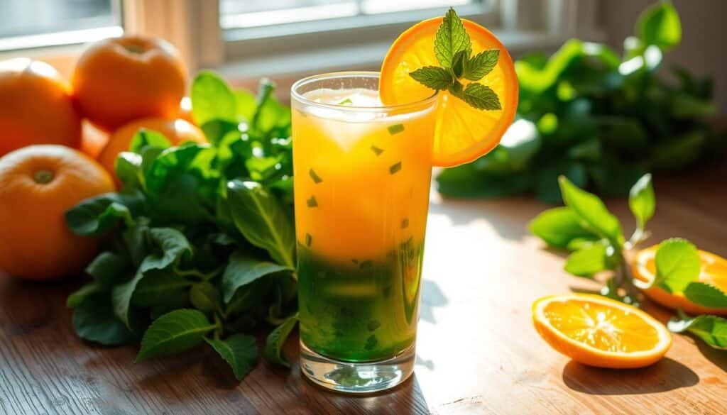 refreshing citrus beverage