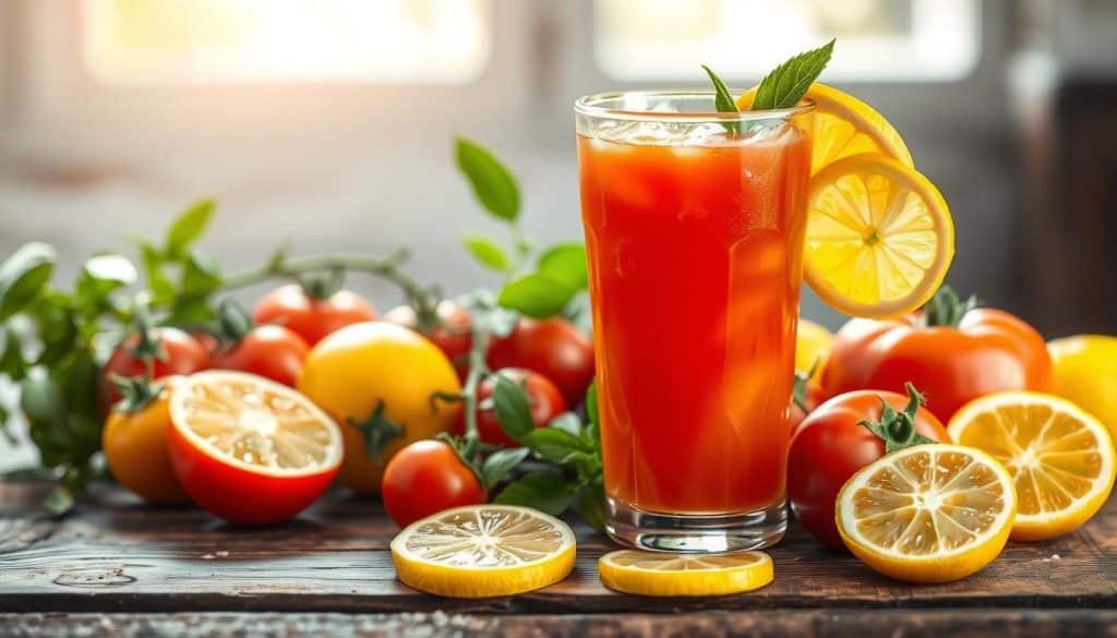 refreshing citrus tomato juice