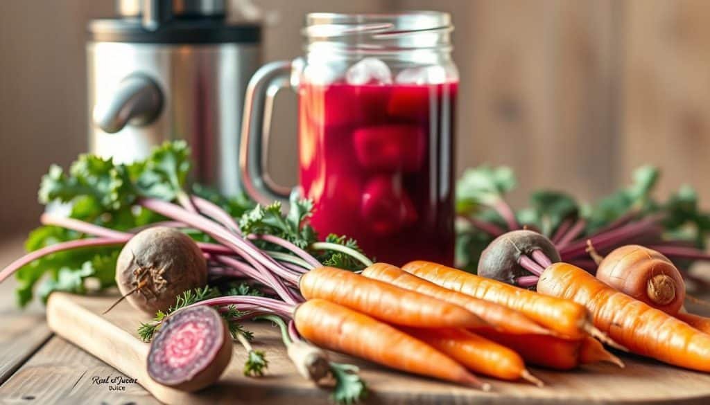 Beet and Carrot Vitality Juice Ingredients