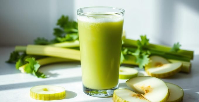 Celery and Green Apple Juice