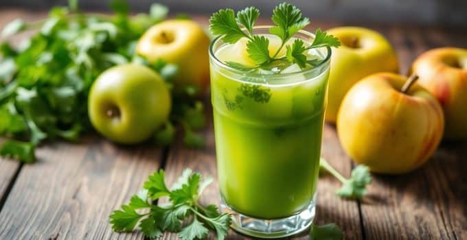 Cilantro-Green Apple Flush Juice