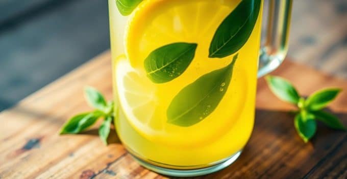 Lemon-Basil Hydration Juice