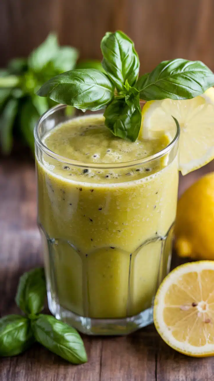 Lemon-Basil Hydration Juice