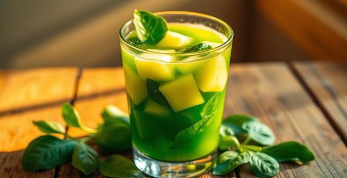 Pineapple and Spinach Juice