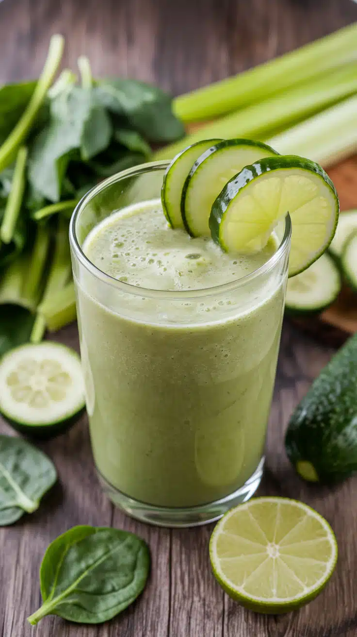 Spinach-Lime Heavy Metal Cleanser Juice