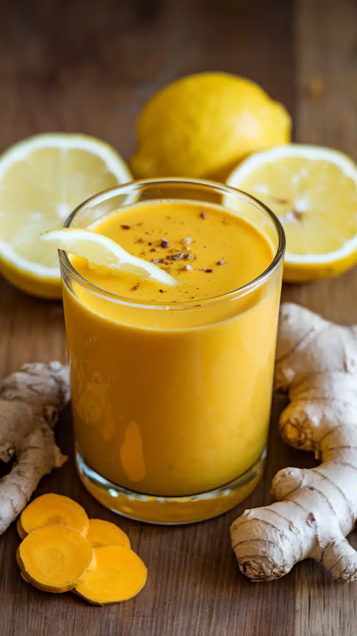 Turmeric and Lemon Shot Juice