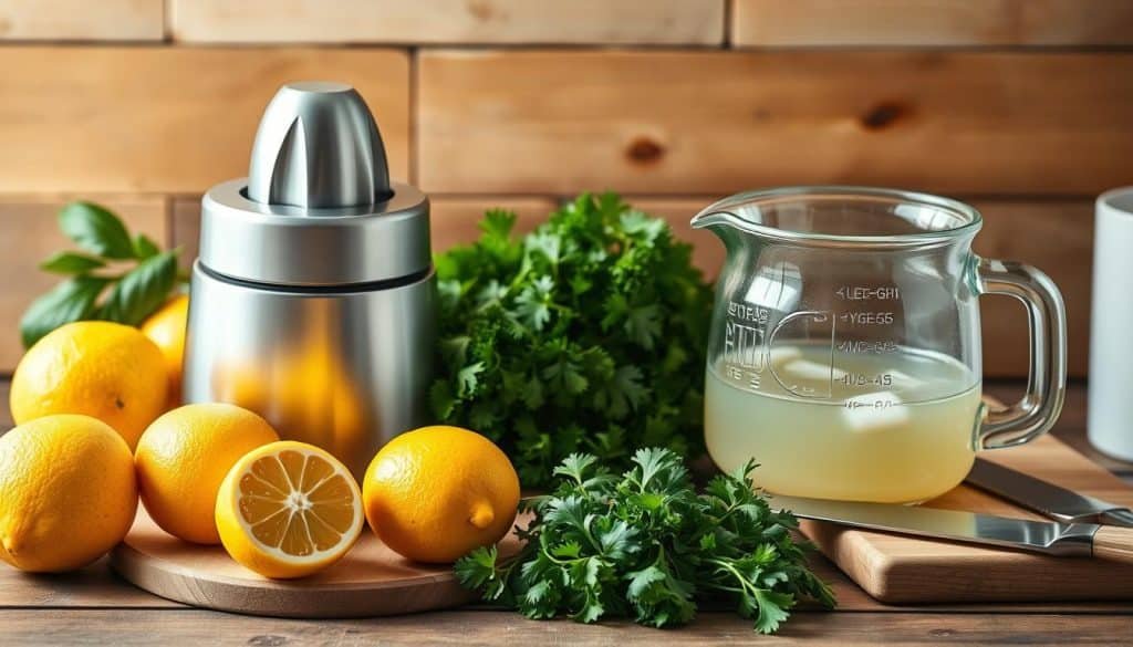 lemon detox recipe equipment