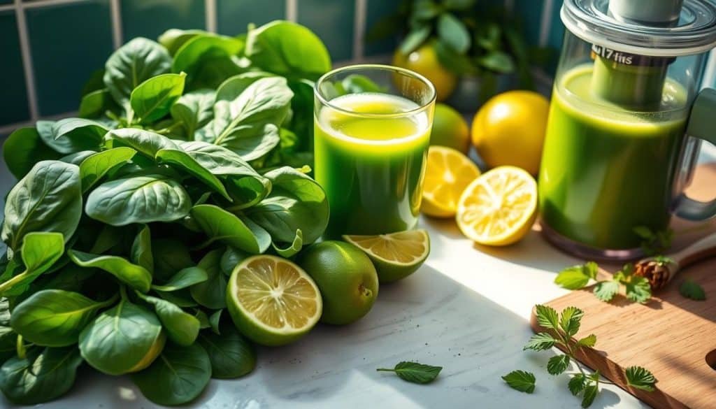 spinach lime juice recipe