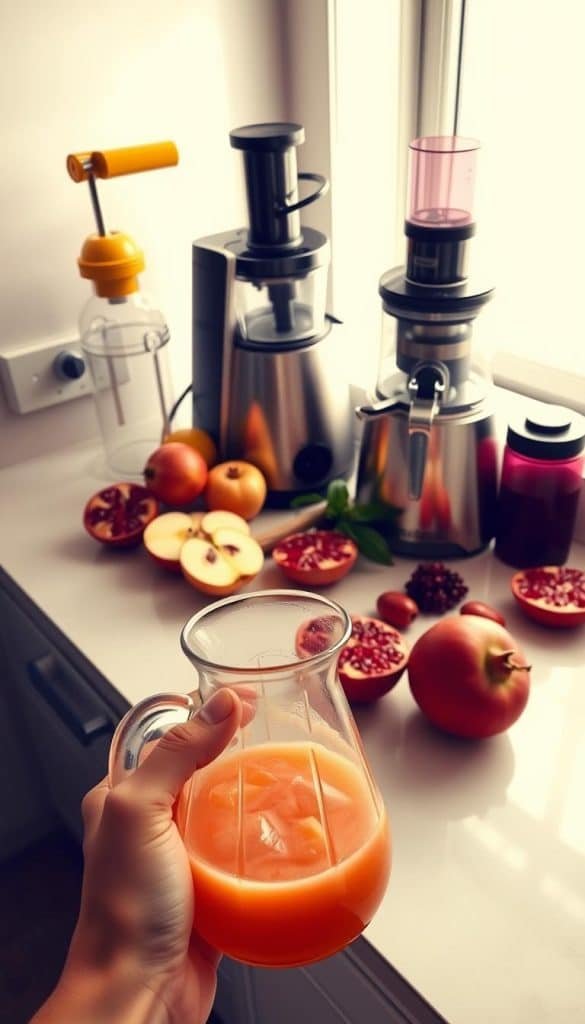 step-by-step juicing process